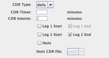 CDR settings