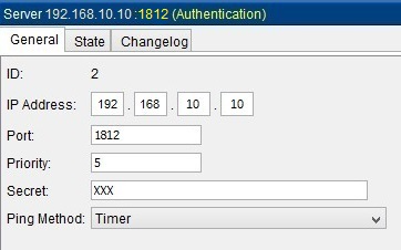 RADIUS authentication