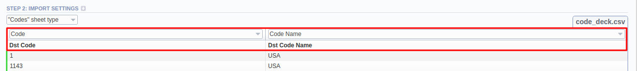 "Codes" Sheet Type autocomplete