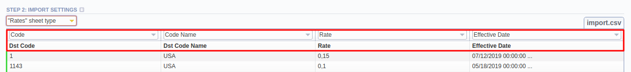 "Rates" Sheet Type autocomplete