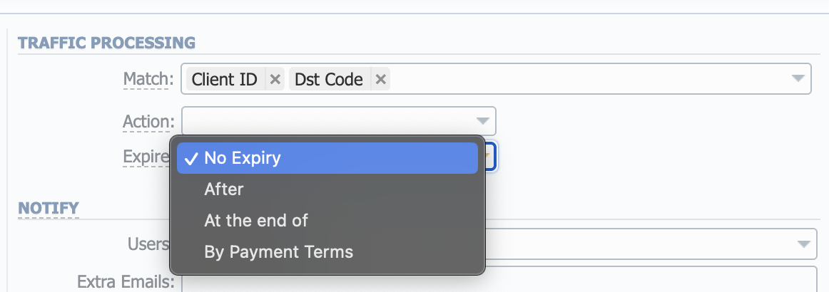 tp expiry in report queries