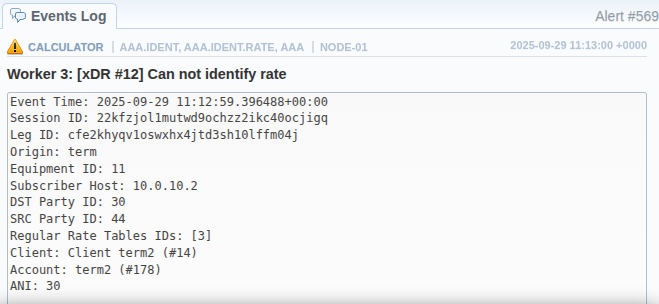 identification error message 1