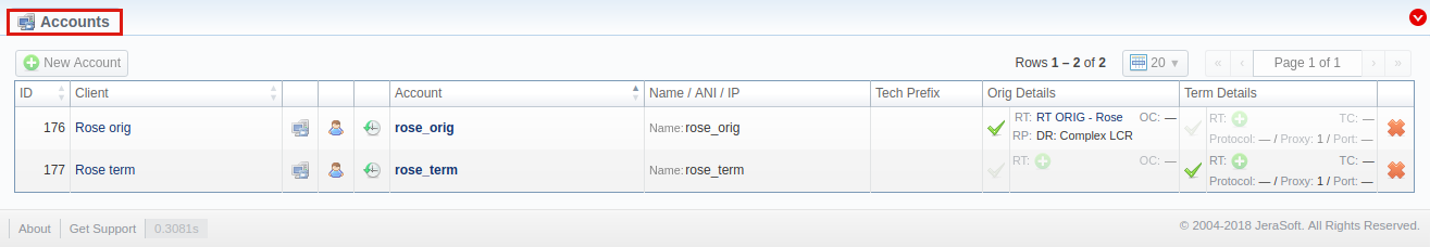 accounts section