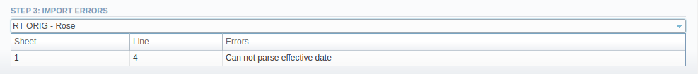 Step 3. Import Errors