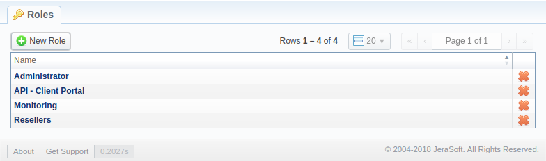 Roles section