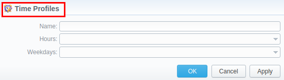 Adding a new time profile