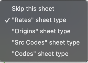 sheet types